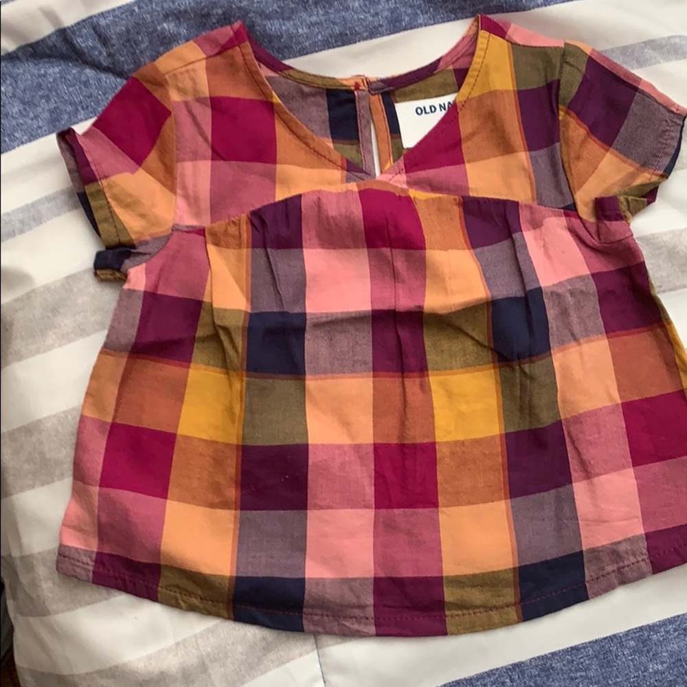 🎉Host Pick🎉Old Navy plaid shirt 18-24 months